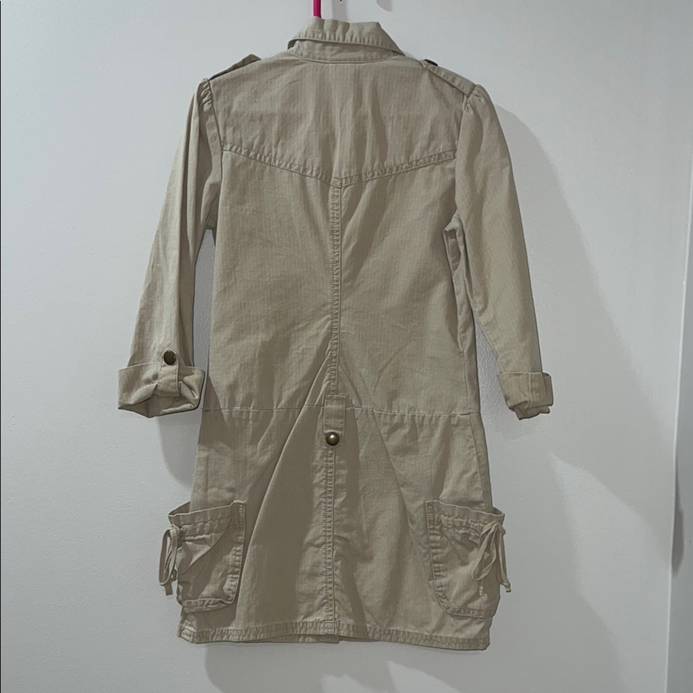 Girls Beige Utility dress - Picture 2 of 5